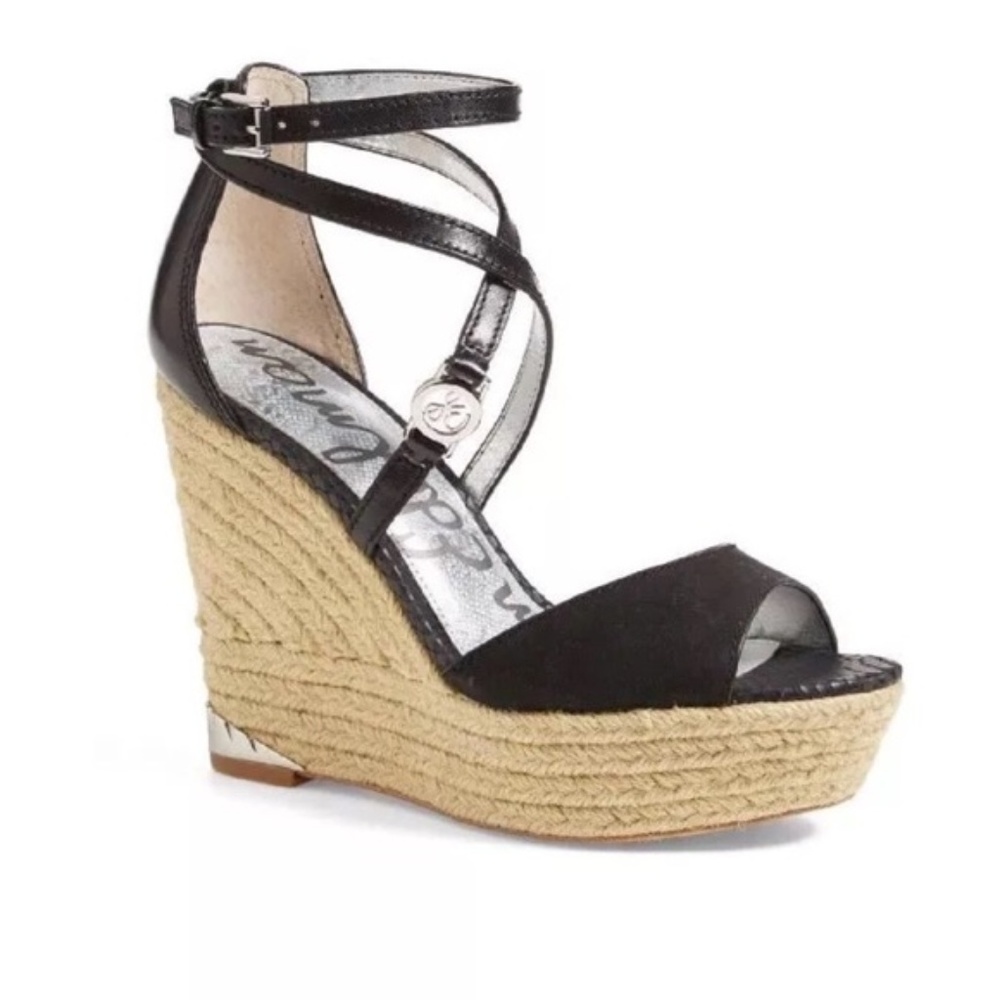 Sam Edelman Turner espadrille wedge open toe NWOT